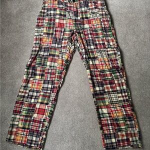 Polo Ralph Lauren Men's Madras Patchwork Cotton Pants
